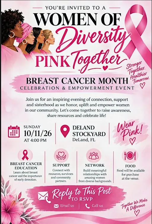 Calling all women for a breast cancer awareness event!!