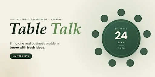 September's Female Founder Room Table Talk