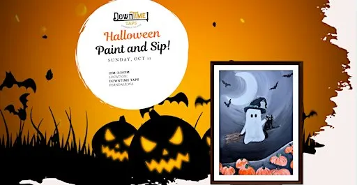 Halloween Paint and Sip at DownTime Taps!