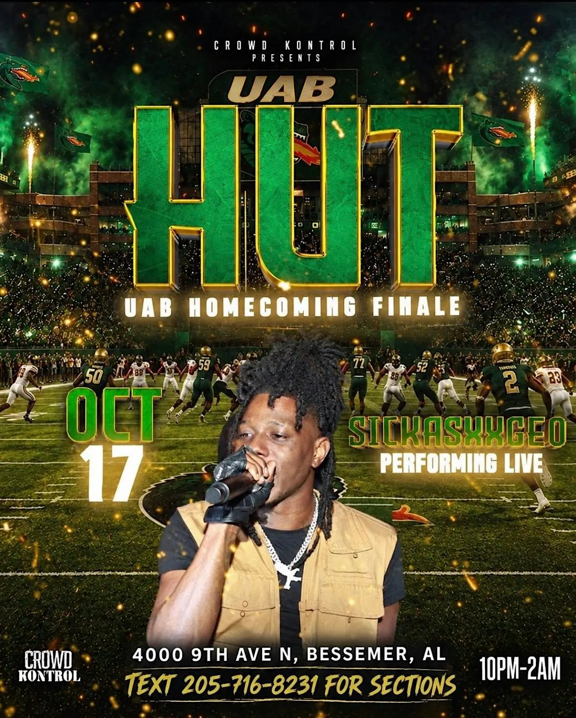 UAB homecoming finale HUT
