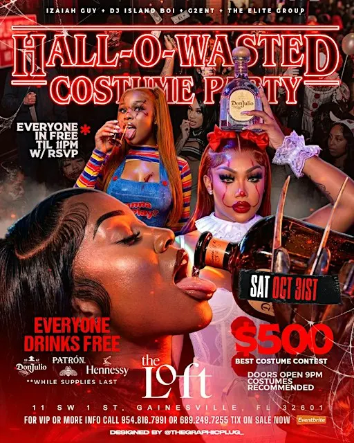 HALL-O-WASTED … COSTUME PARTY