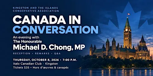 Canada in Conversation: An Evening with the Honourable Michael D. Chong