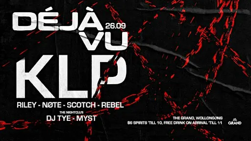 DEJA VU Saturdays ft. KLP