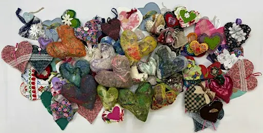 The Line & Rail Artspace - 10 Years of Hearts on Our Sleeve exhibition