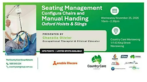 Seating Management and Manual Handling with Enable Lifecare - Warrawong