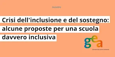 Crisi dell'inclusione e del sostegno