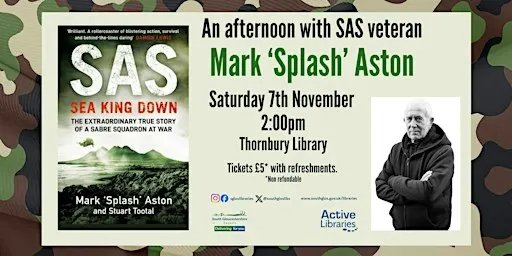An afternoon with SAS veteran Mark "Splash" Aston | Thornbury Library