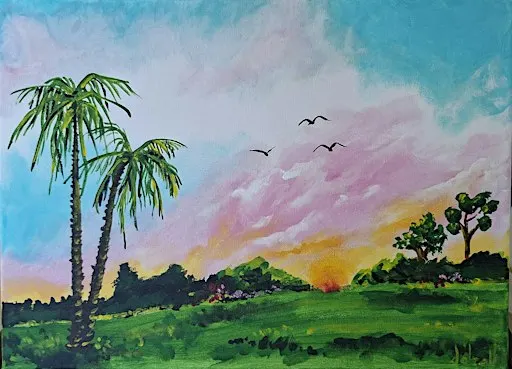 Pastel landscape