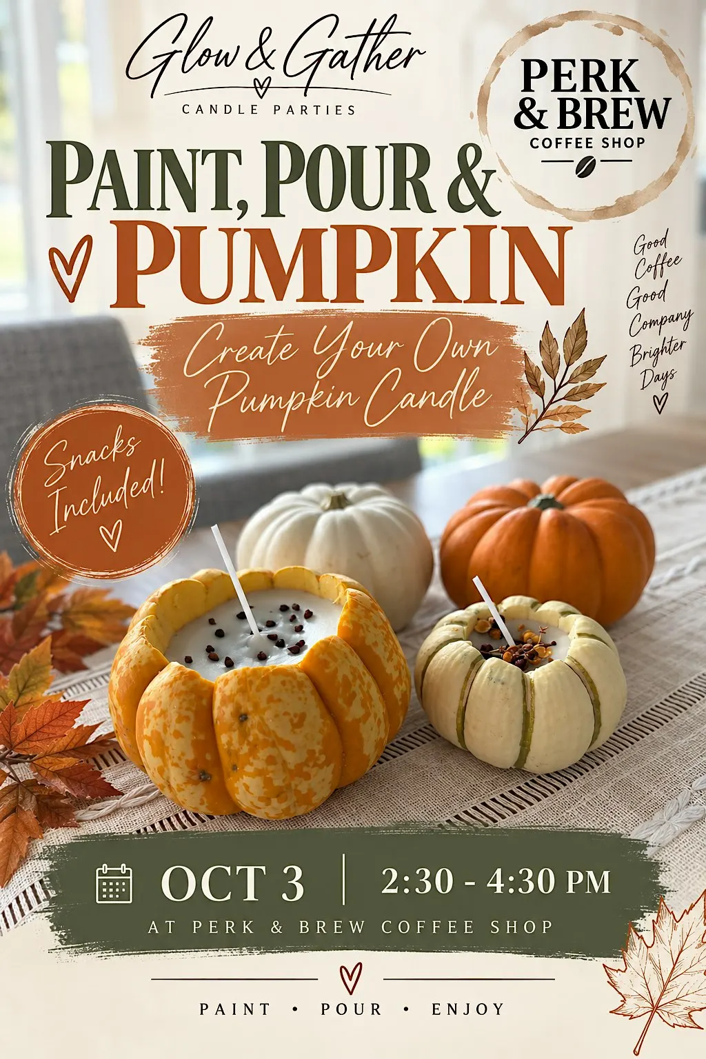 Paint, Pour & Pumpkins
