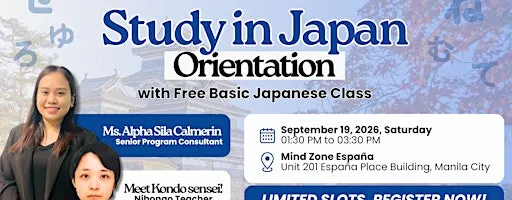 Study in Japan Free Orientation