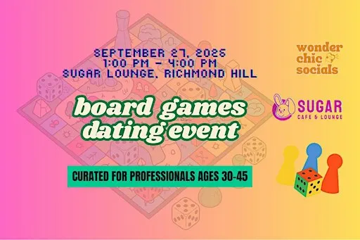 Board Games Dating Event for Professionals ages 30-45