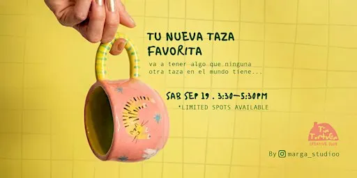 Crea tu taza de cerámica favorita / Create your fave ceramic mug