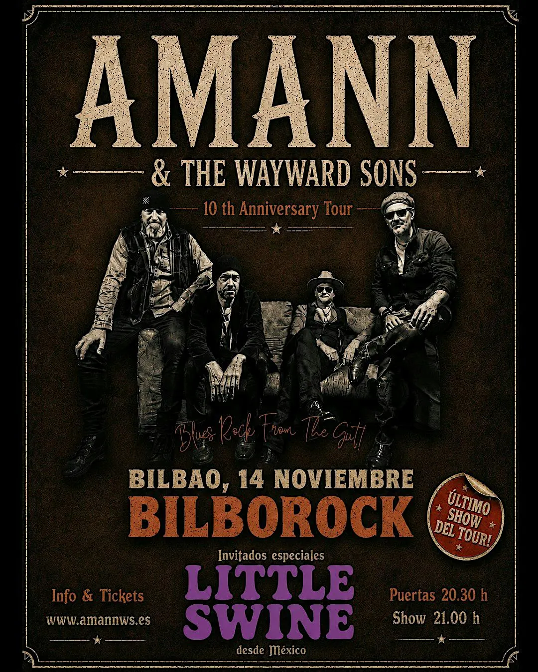 CIERRE DEL 10TH ANNIVERSARY TOUR 2026 BILBOROCK-BILBAO