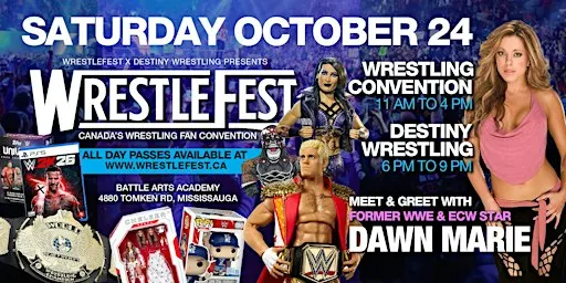 WRESTLEFEST - Saturday October 24 - Canada's Wrestling Fan Convention