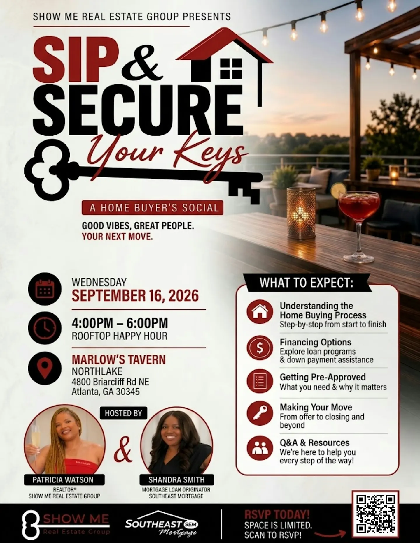 SIP & SECURE YOUR KEYS: A Home Buyer’s Social