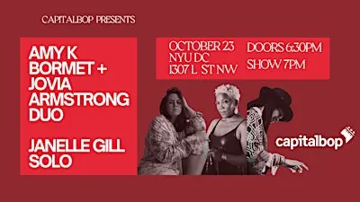 Amy K Bormet + JoVia Armstrong duo/ Janelle Gill solo at NYU DC