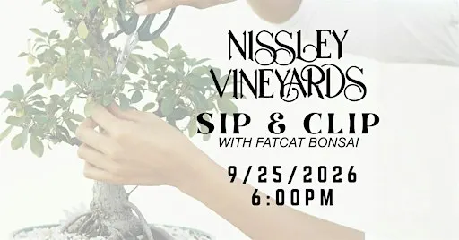 Sip & Clip: Bonsai Workshop with FatCat Bonsai