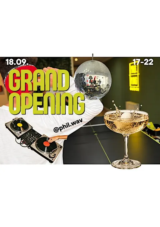 Ping Pong Garden Grand Opening