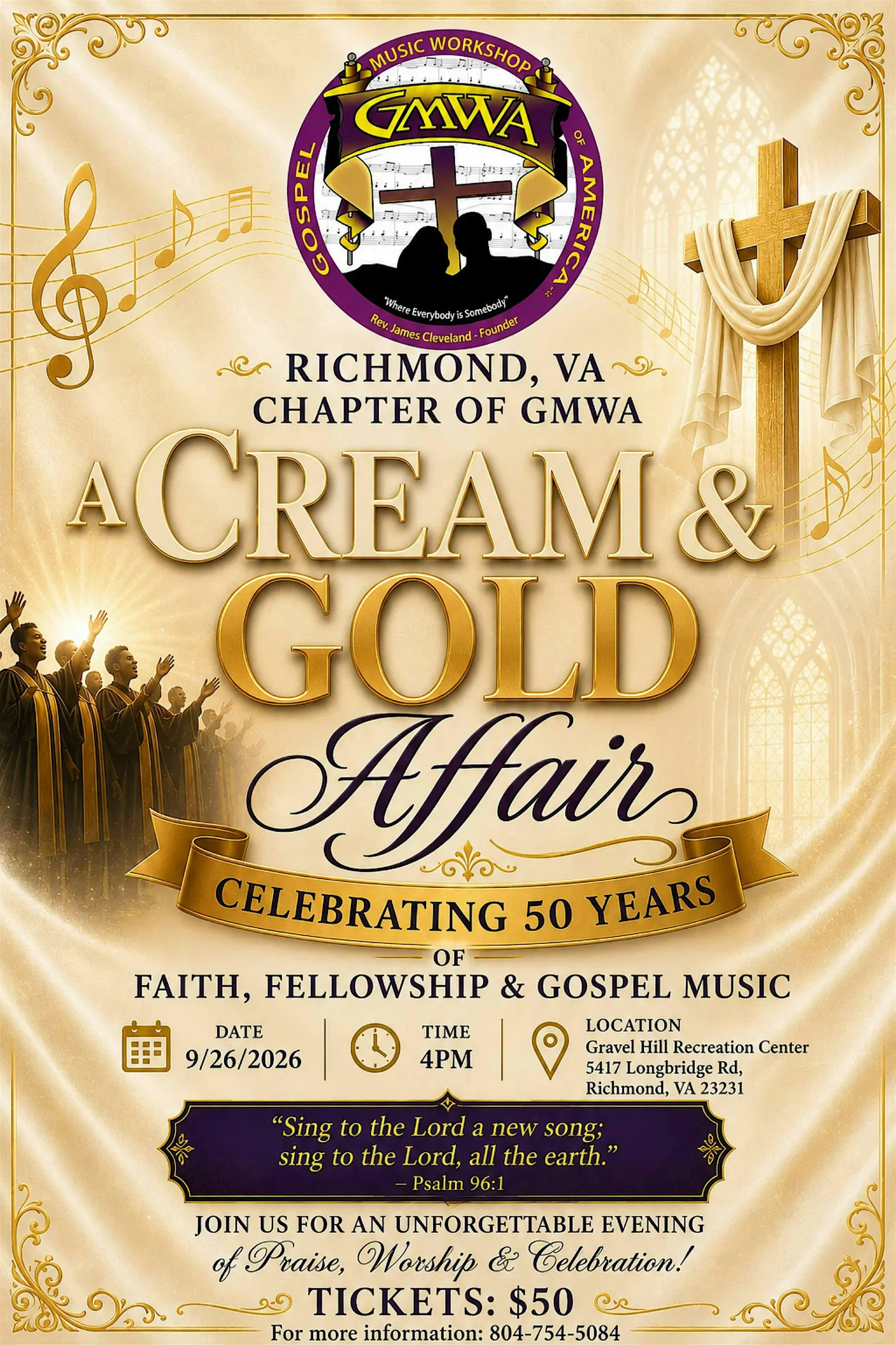 A Cream and Gold Affair