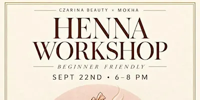 2 Hour Henna Workshop