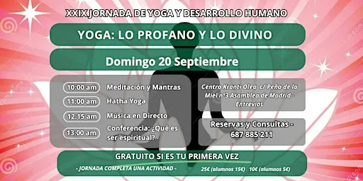 XXIX JORNADA DE YOGA Y DESARROLLO HUMANO