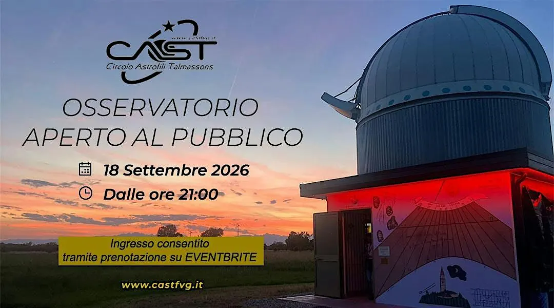 Apertura al pubblico dell'Osservatorio di Talmassons