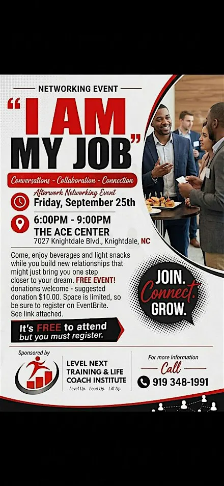 "I AM MY JOB" Afterwork Networking Event