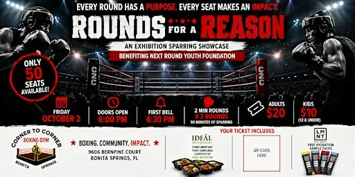 ROUNDS FOR A REASON an exhibition sparring showcase