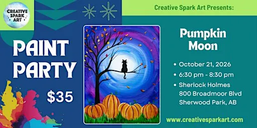 "Pumpkin Moon" Paint and Sip