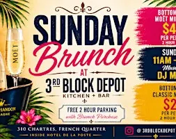 3rd Block Depot Sunday Moet Brunch with DJ Millz