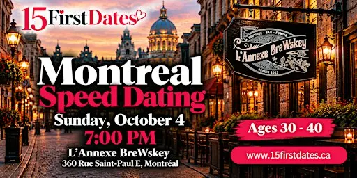 Montreal Speed Dating (Age 30-40)