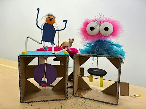 Cardboard Automata: maker workshop (8-12 yrs) School Holidays