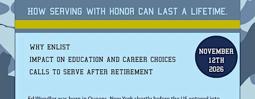 How serving with honor can last a lifetime.