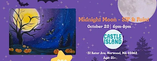 Midnight Moon – Paint & Sip | Castle Island Brewing Co. (Norwood)