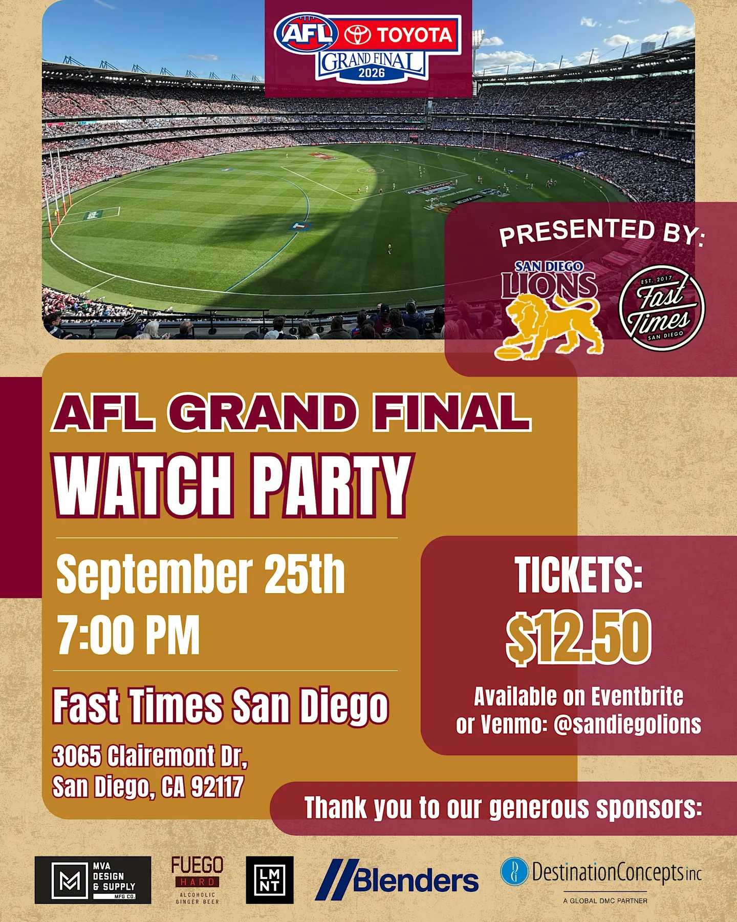 AFL Grand Final Watch Party