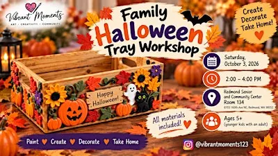 Family Halloween Tray Workshop
