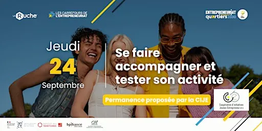 PERMANENCE / Se faire accompagner et tester son activité avec la CIJE