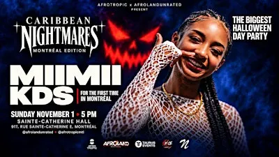 Caribbean Nightmares - MiiMii KDS showcase à Montreal - Halloween Day Party