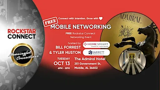 Free Mobile Rockstar Connect Networking Event (October, AL)