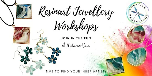 Resin Art Jewellery Workshop in McLaren Vale
