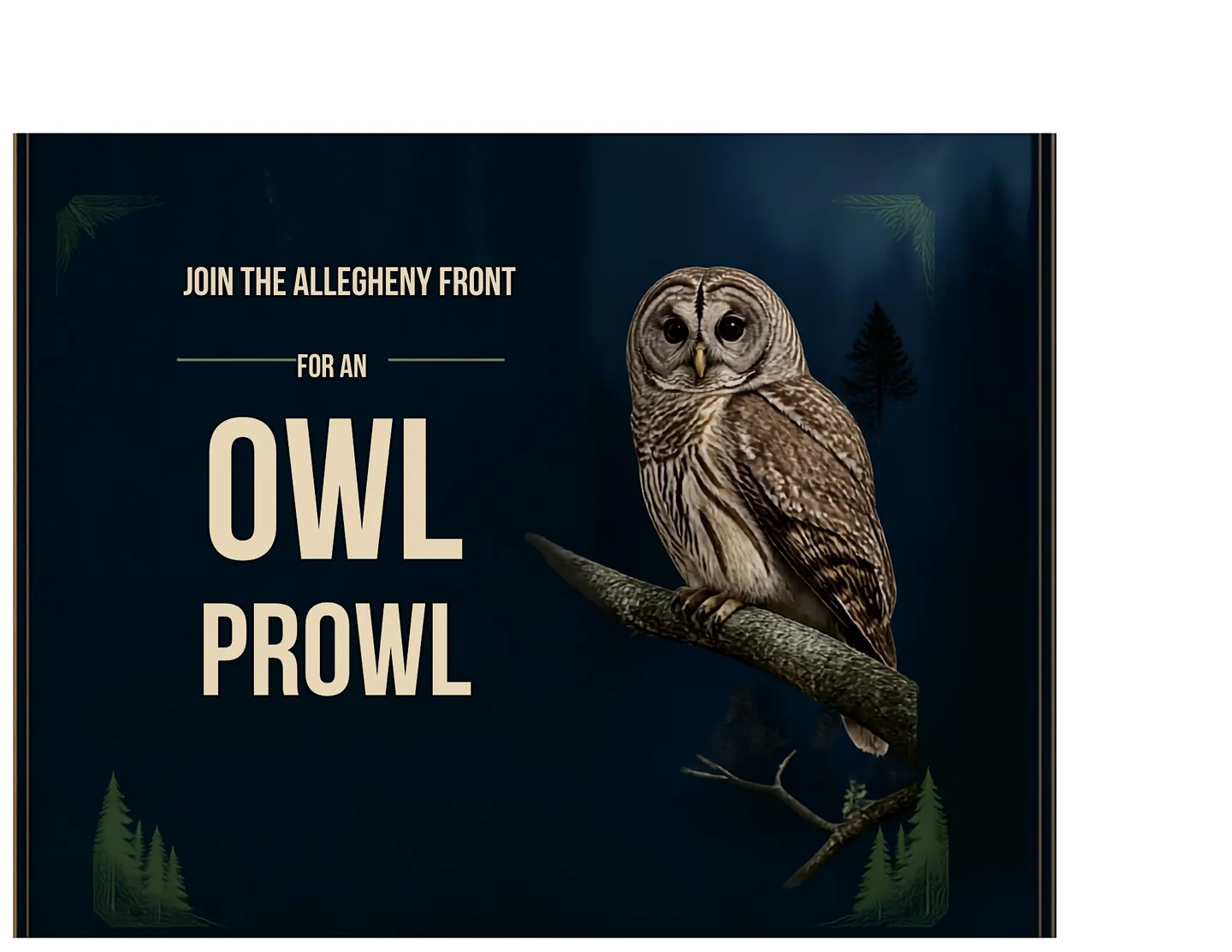 Owl Prowl with The Allegheny Front