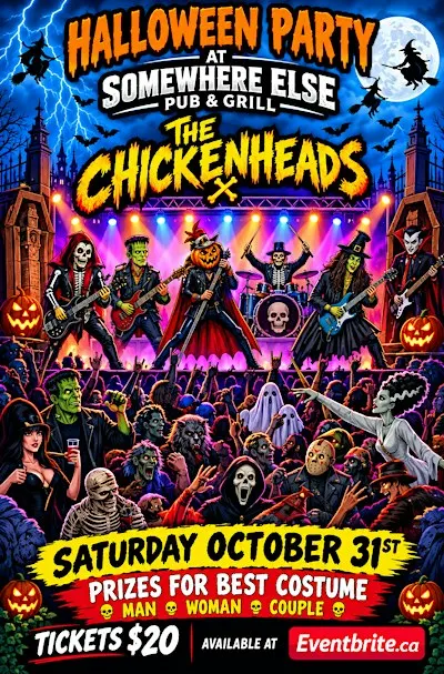 Halloween party with the Chickenheads!