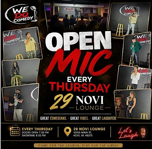 OPEN MIC COMEDY @29 Novi Lounge