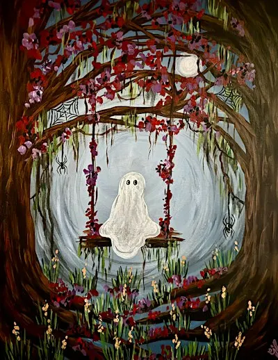 Spooky Swing Canvas Painting at ViewHouse Littleton