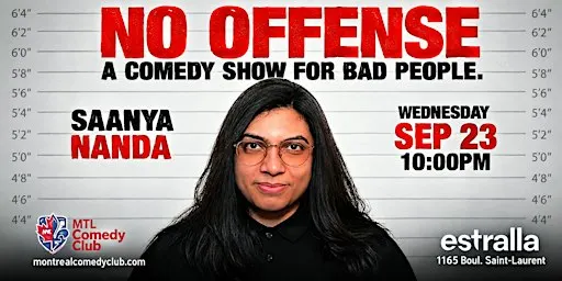 No Offense | English Comedy Show | WEDNESDAY SEPTEMBER 23RD, 2026