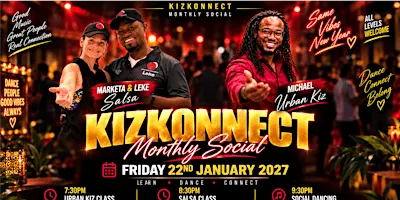 KizKonnect Monthly Dance in Northampton: Salsa, Bachata, Kizomba, Urban Kiz