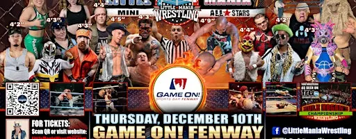 Boston, MA - Little Mania Mini Wrestling @ Game On! Fenway
