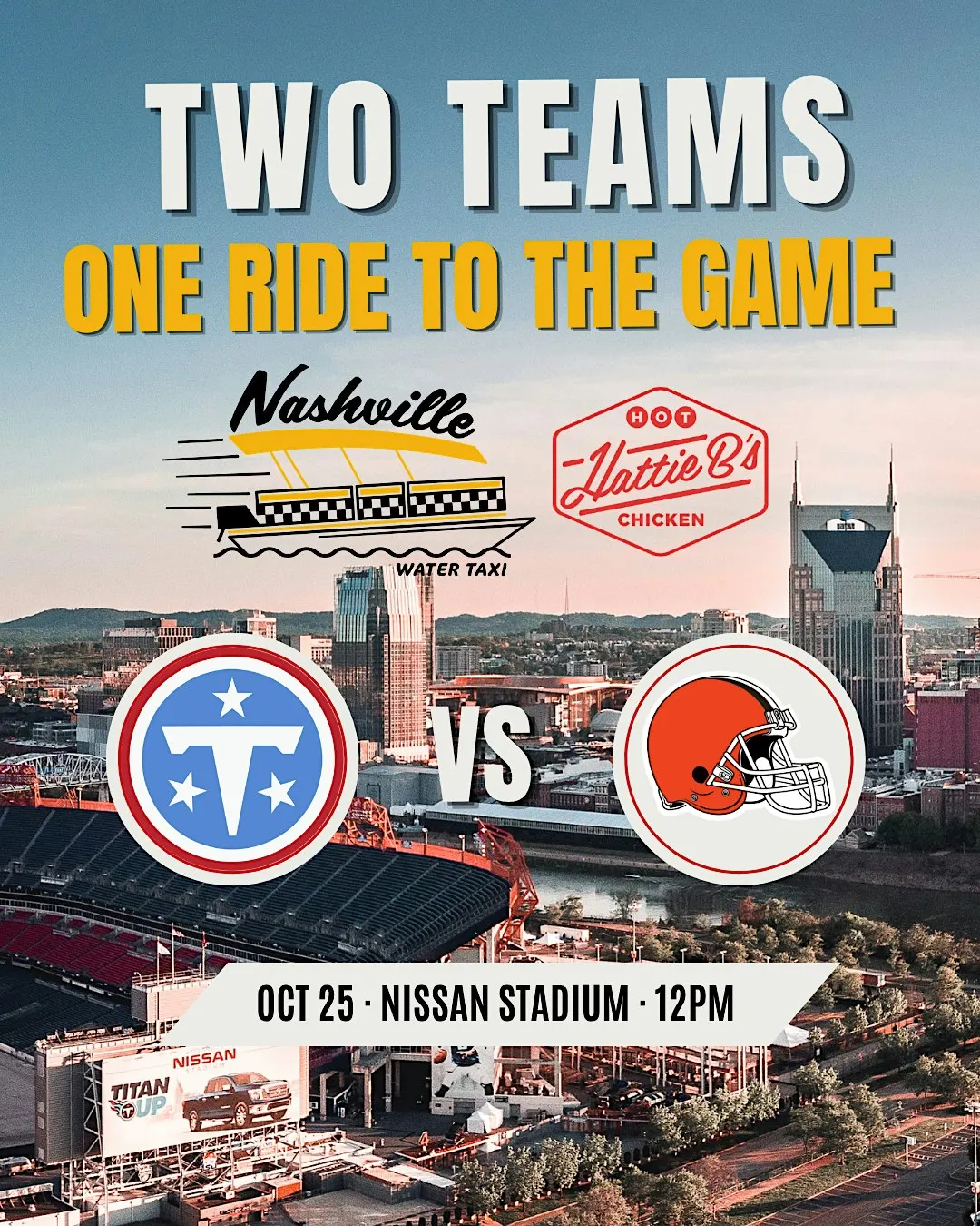 Titans/Browns Gameday Water Taxi