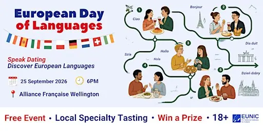 2026 Edition - Speak Dating for European Day of Languages in Wellington