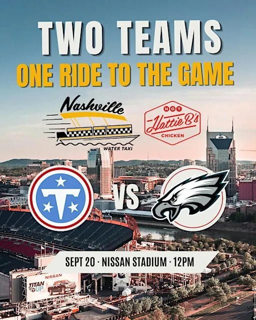 Titans/Eagles Gameday Water Taxi